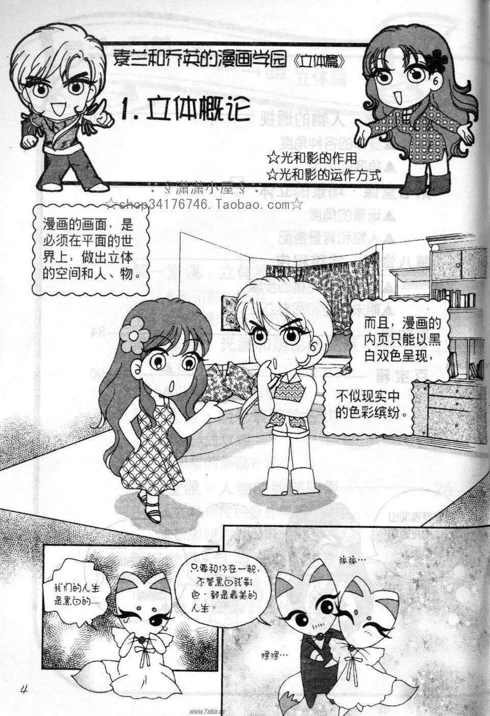 《素兰和乔英的漫画学院》立体篇 第4页