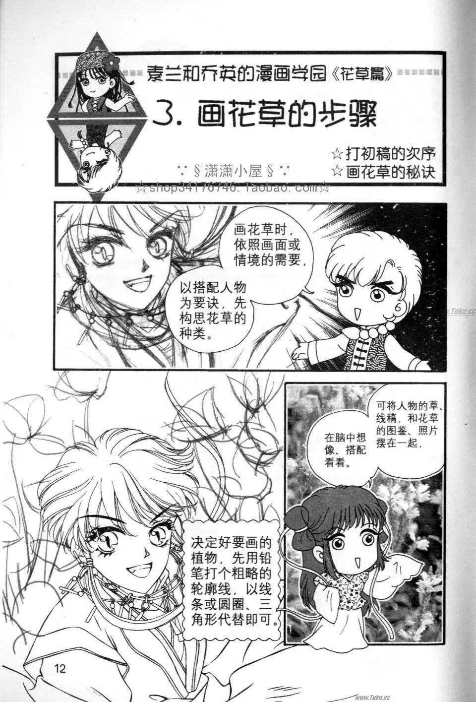 《素兰和乔英的漫画学院》花草篇 第12页
