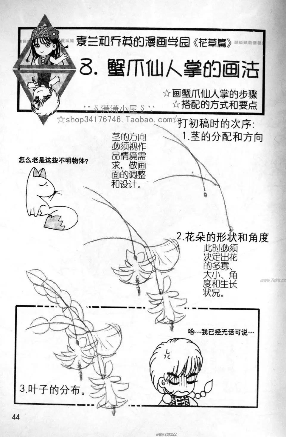 《素兰和乔英的漫画学院》花草篇 第44页