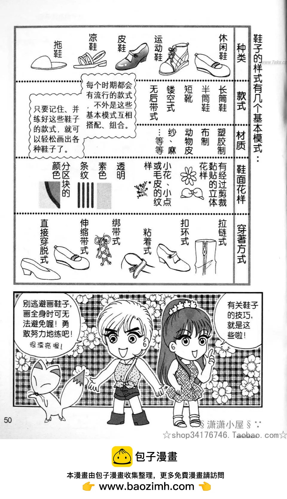 《素兰和乔英的漫画学院》人物篇2 第50页