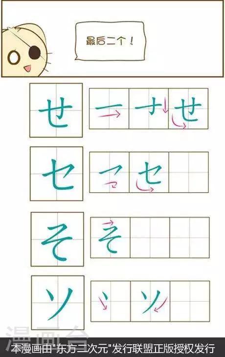《喵宝漫画从0学日语之50音篇》第17话 第2页