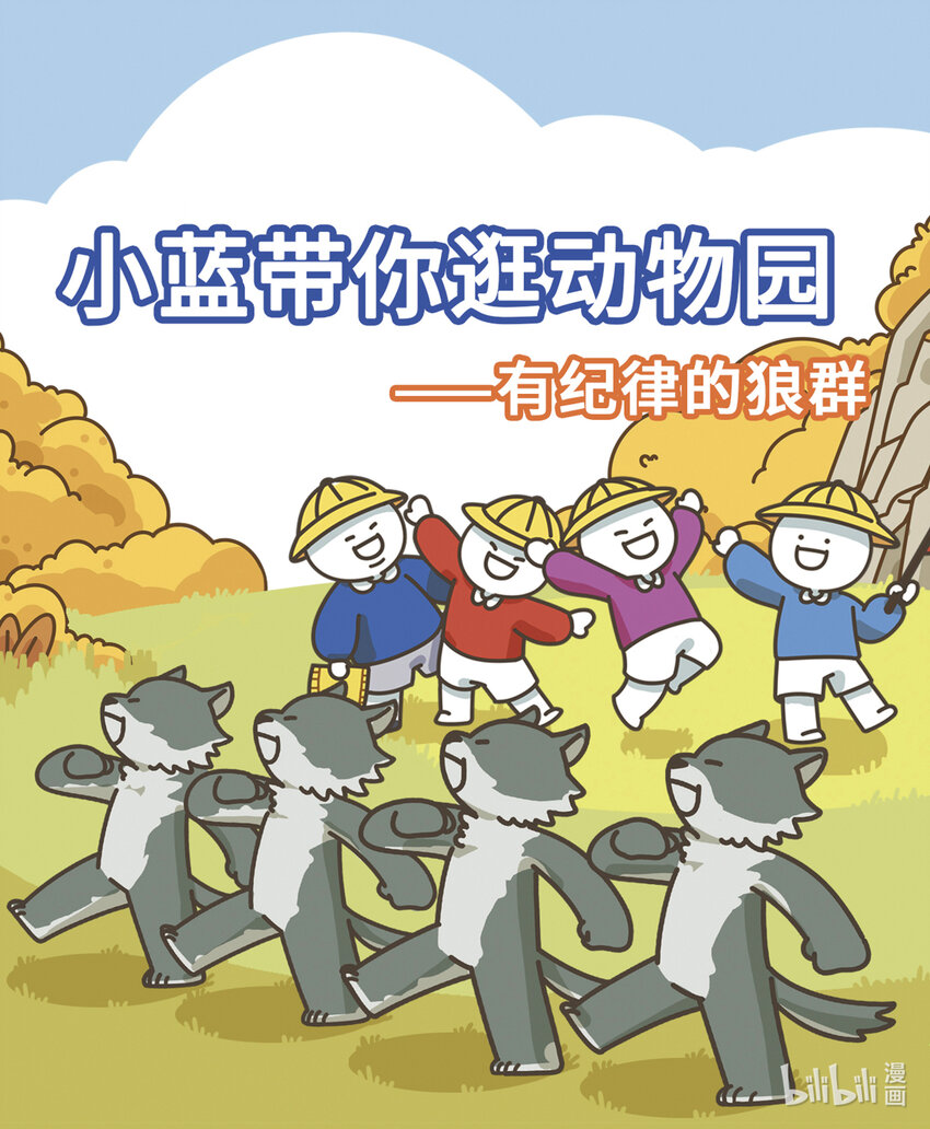 《小蓝带你逛动物园》第六章 有纪律的狼群 第1页