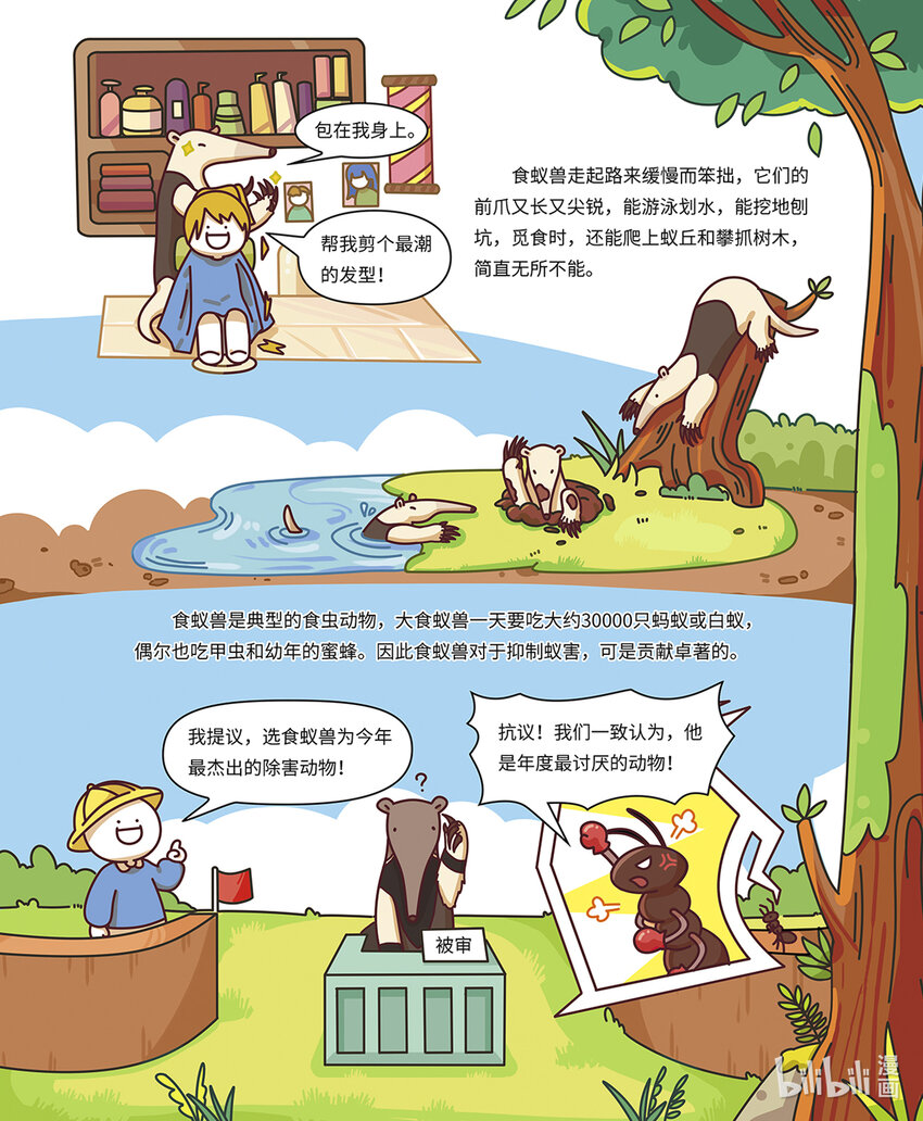 《小蓝带你逛动物园》第八章 “长舌怪”食蚁兽 第5页