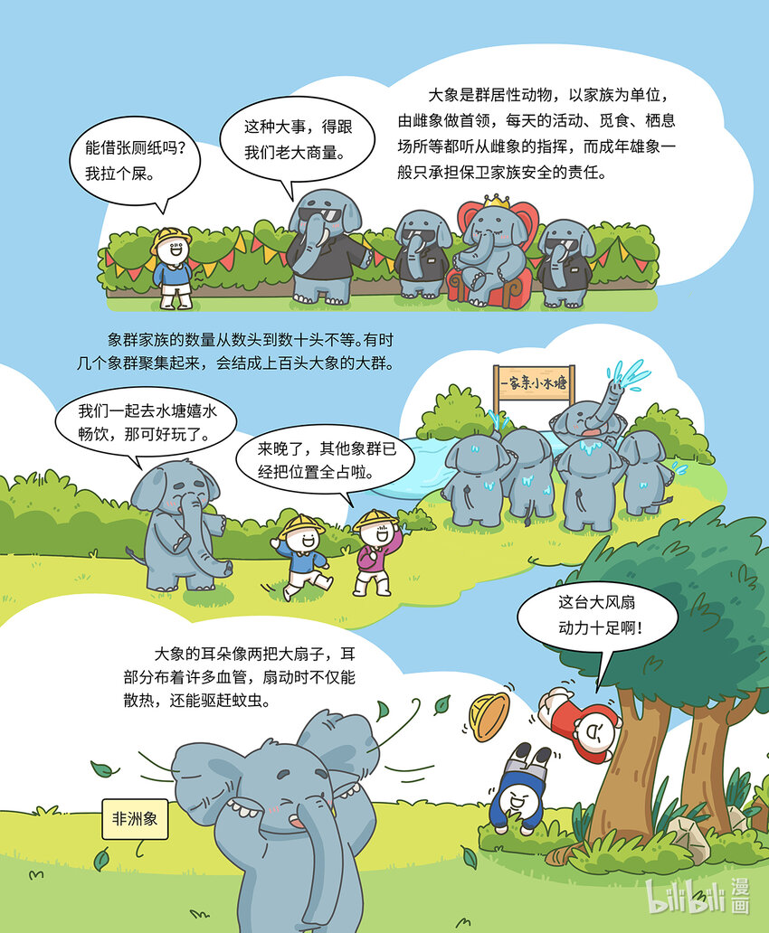 《小蓝带你逛动物园》第九章 无所不能的大长鼻 第6页