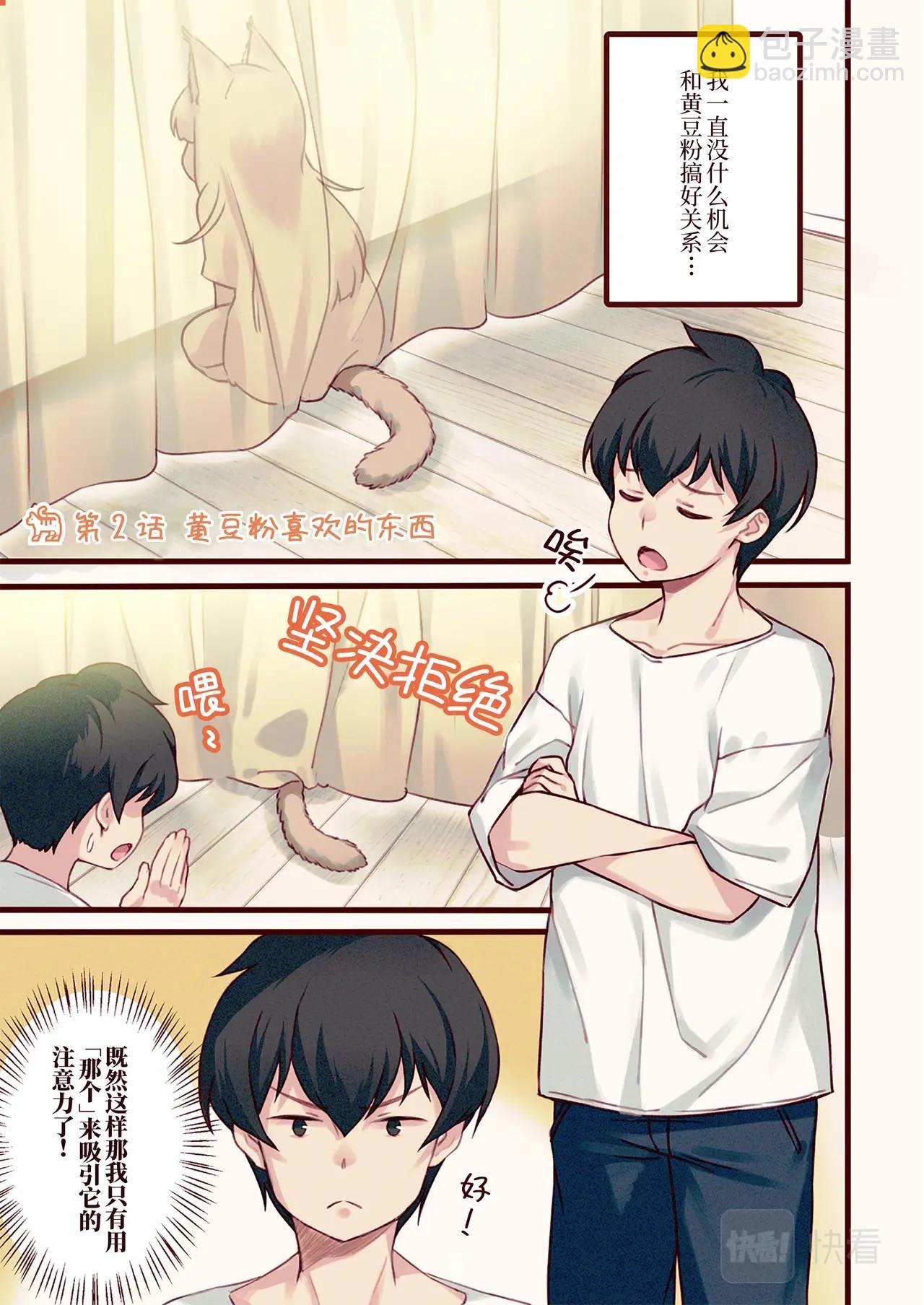 《我家的猫猫是可爱的女孩子》第2话 黄豆粉喜欢的东西 第2页