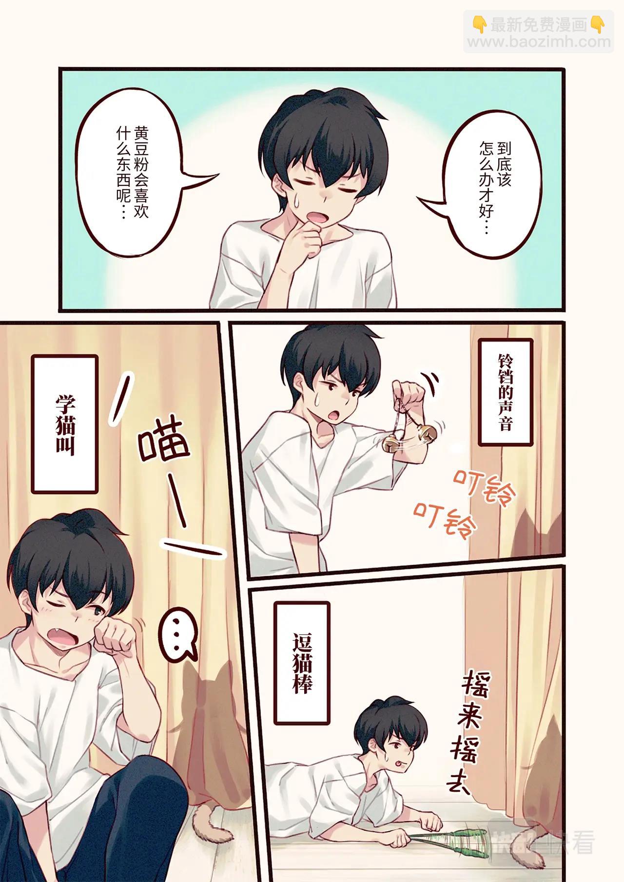 《我家的猫猫是可爱的女孩子》第2话 黄豆粉喜欢的东西 第4页