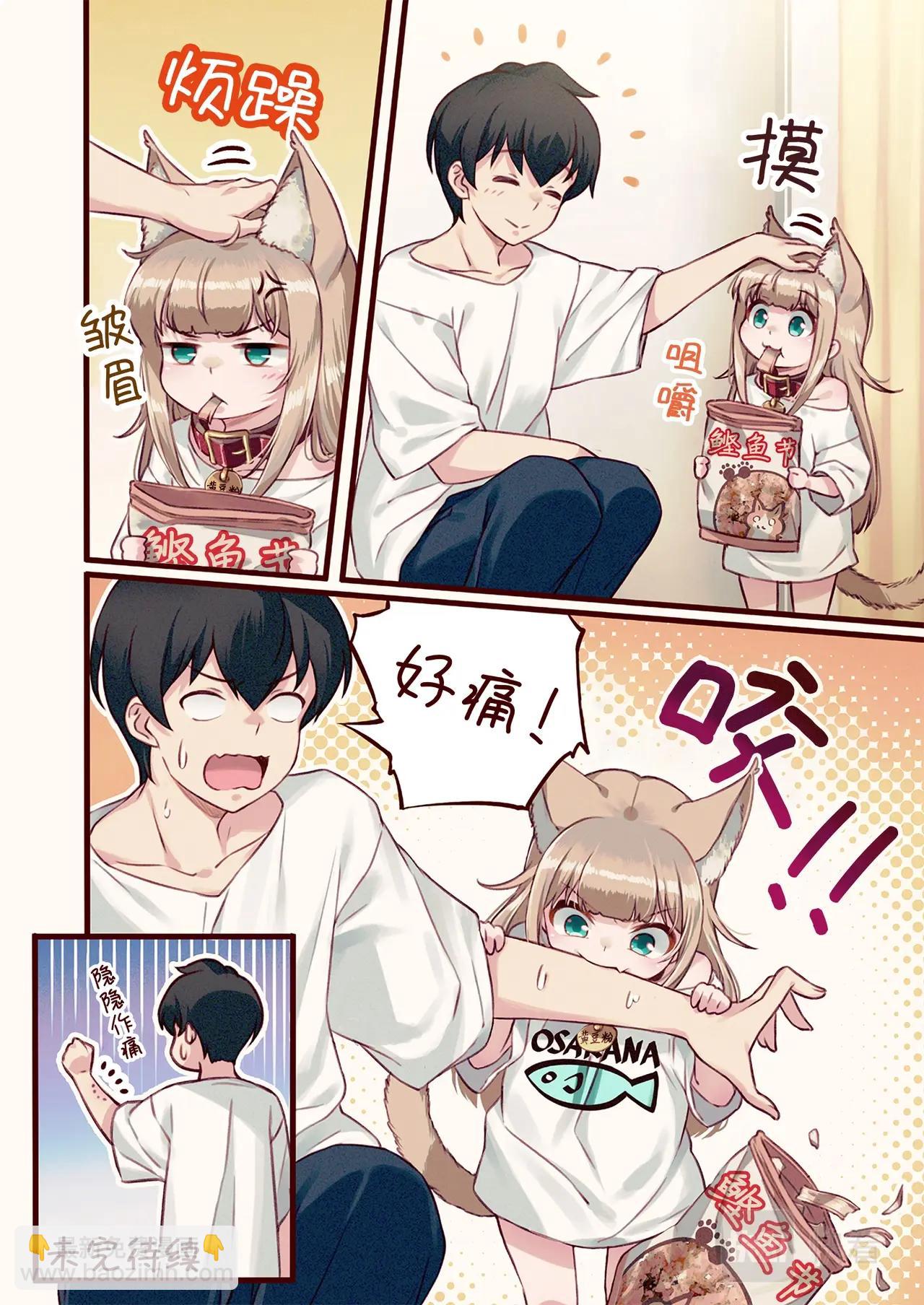 《我家的猫猫是可爱的女孩子》第2话 黄豆粉喜欢的东西 第7页