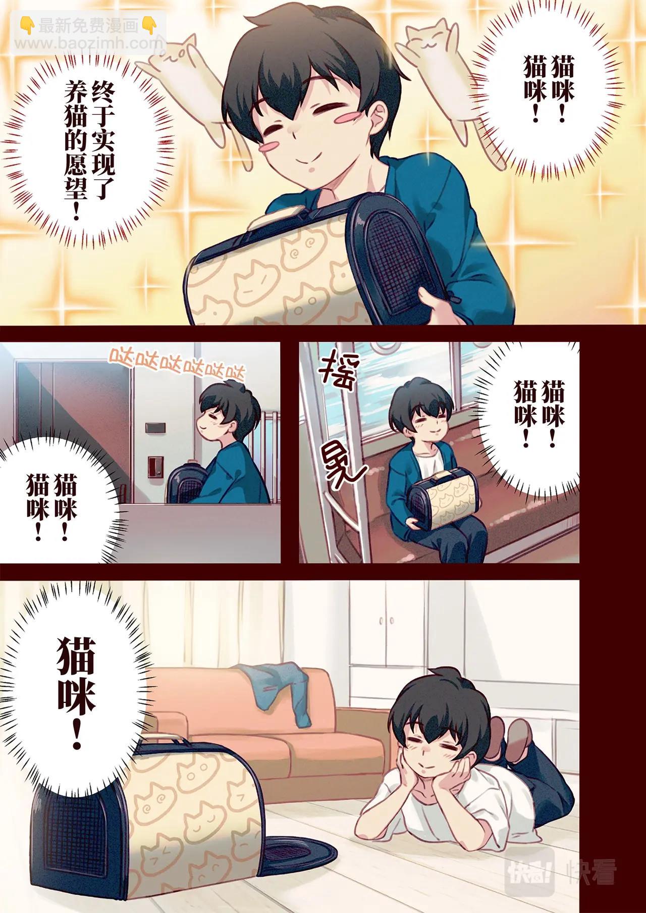 《我家的猫猫是可爱的女孩子》第1话 我家来了一只猫 第7页