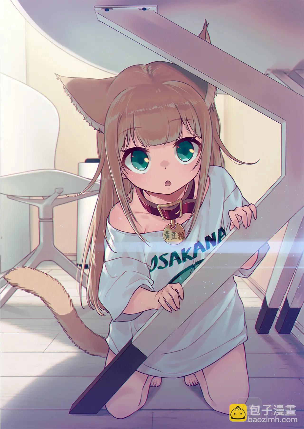 《我家的猫猫是可爱的女孩子》第5话 黄豆粉和顺毛 第14页