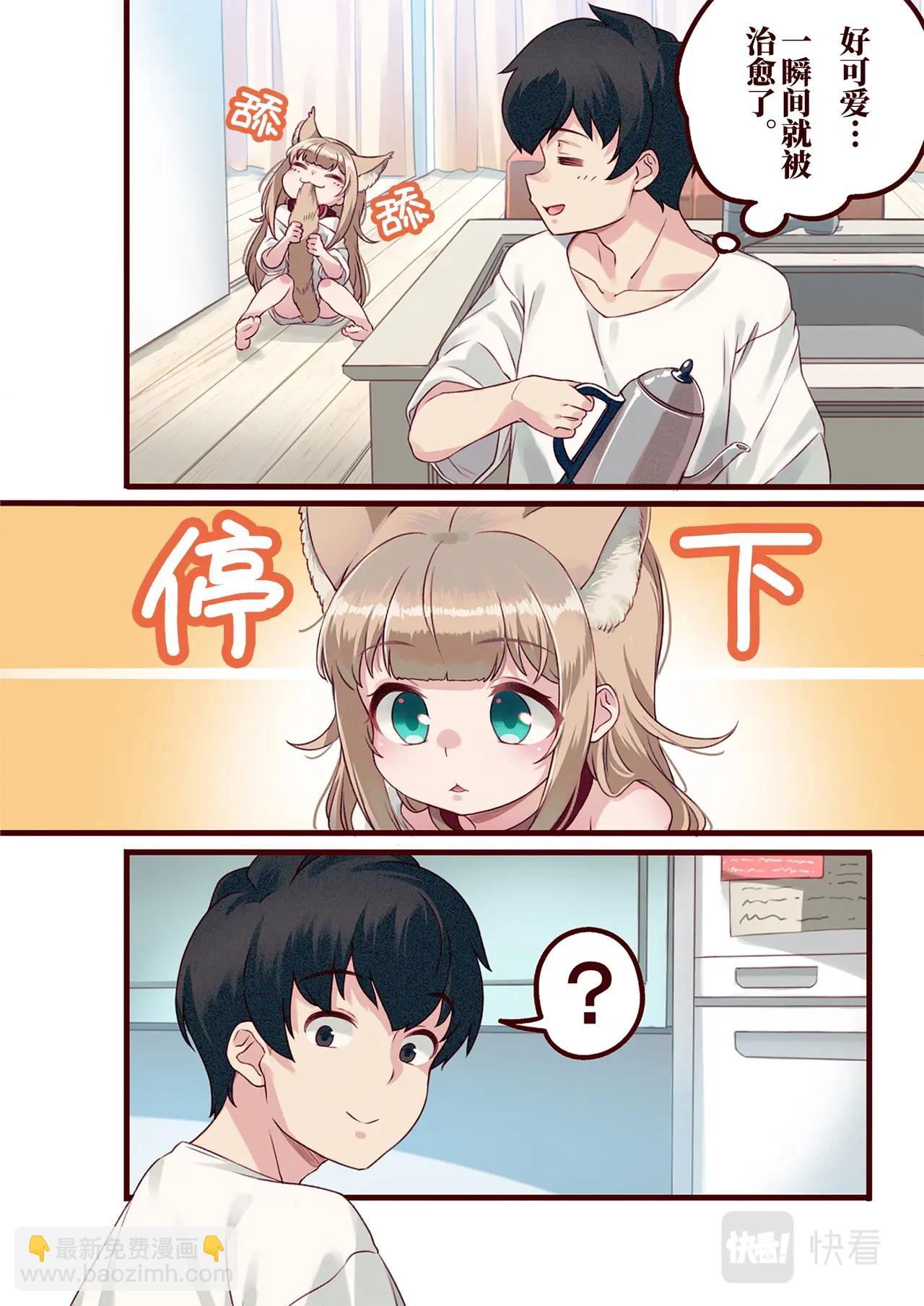 《我家的猫猫是可爱的女孩子》第5话 黄豆粉和顺毛 第2页