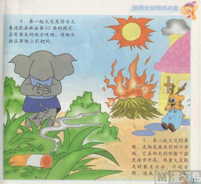 《看图读新编童话》6 熊博士纵火案 第3页