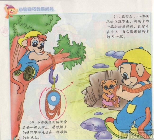 《看图读新编童话》7 小猕猴巧救熊妈妈 第15页