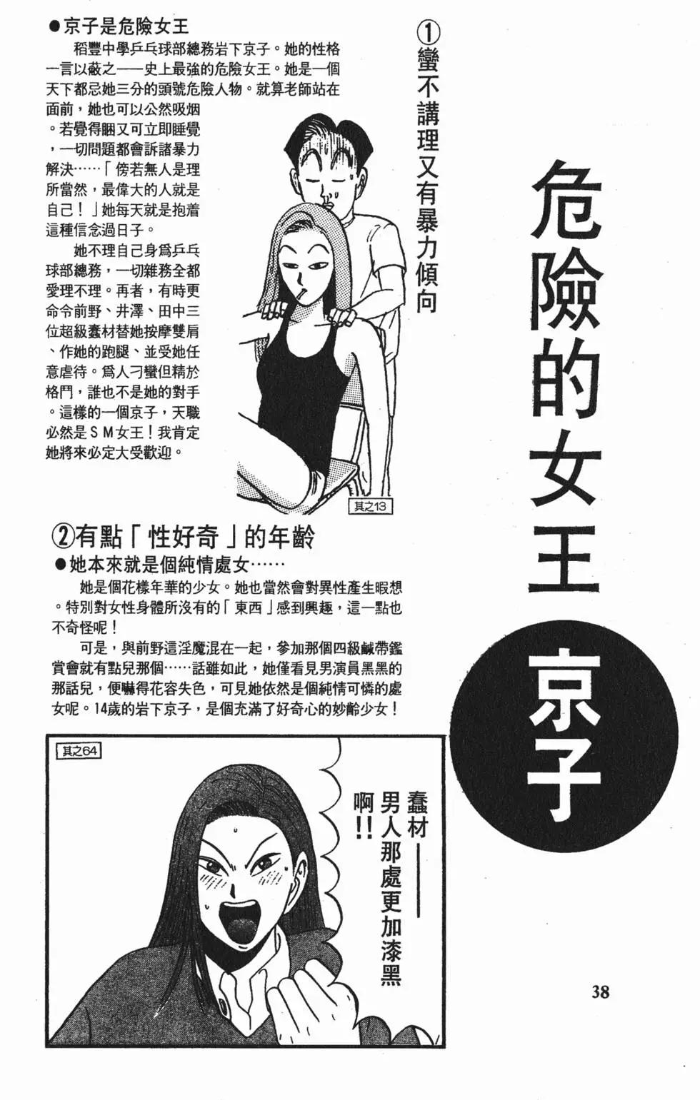 《去吧!稻中桌球社》完全手册 第39页