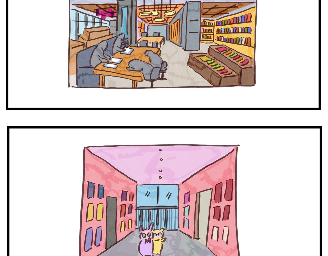 《呆萌二夫妻》插画展出 第5页